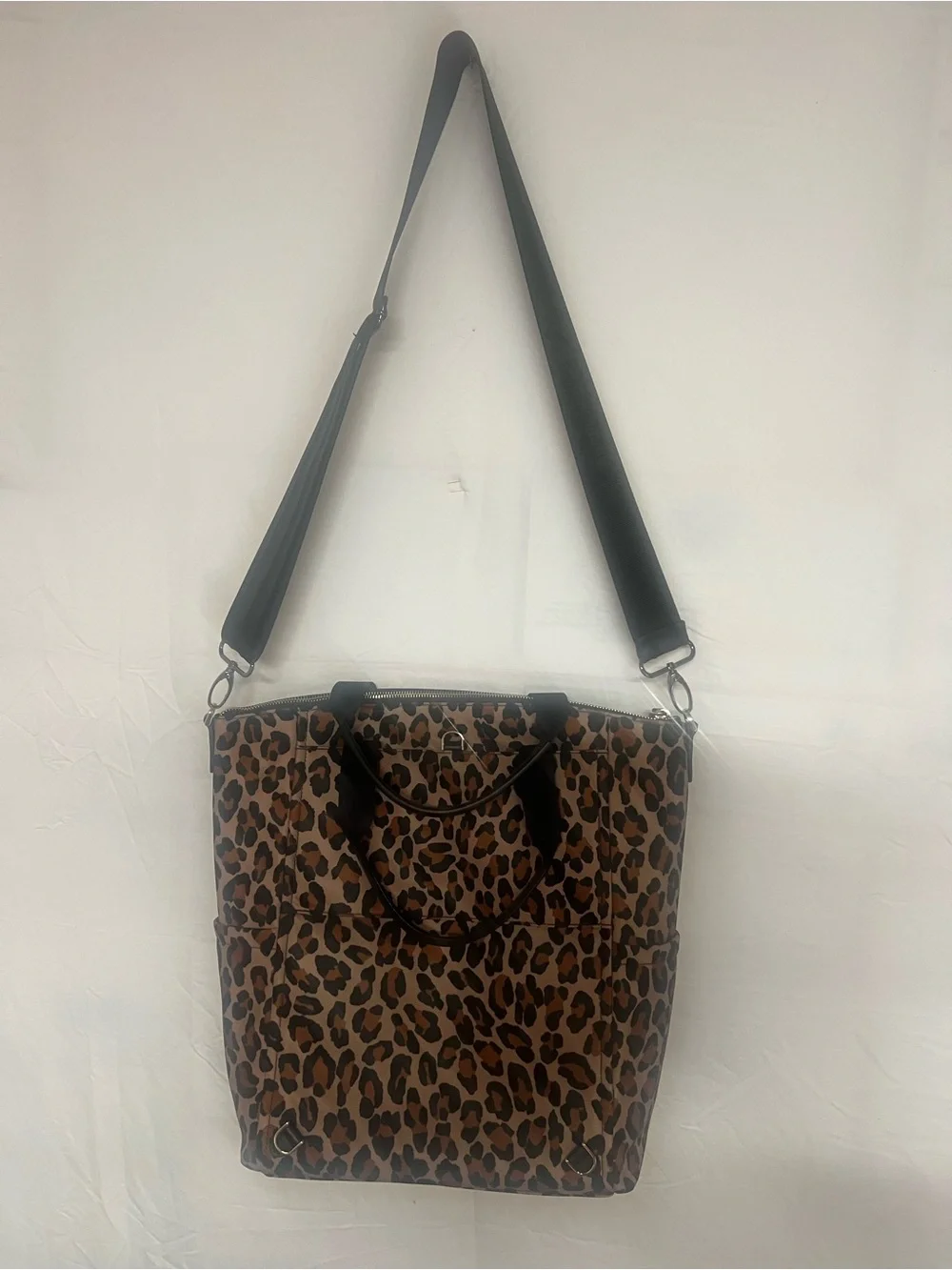 Leopard Print Tote Backpack - Women Bags